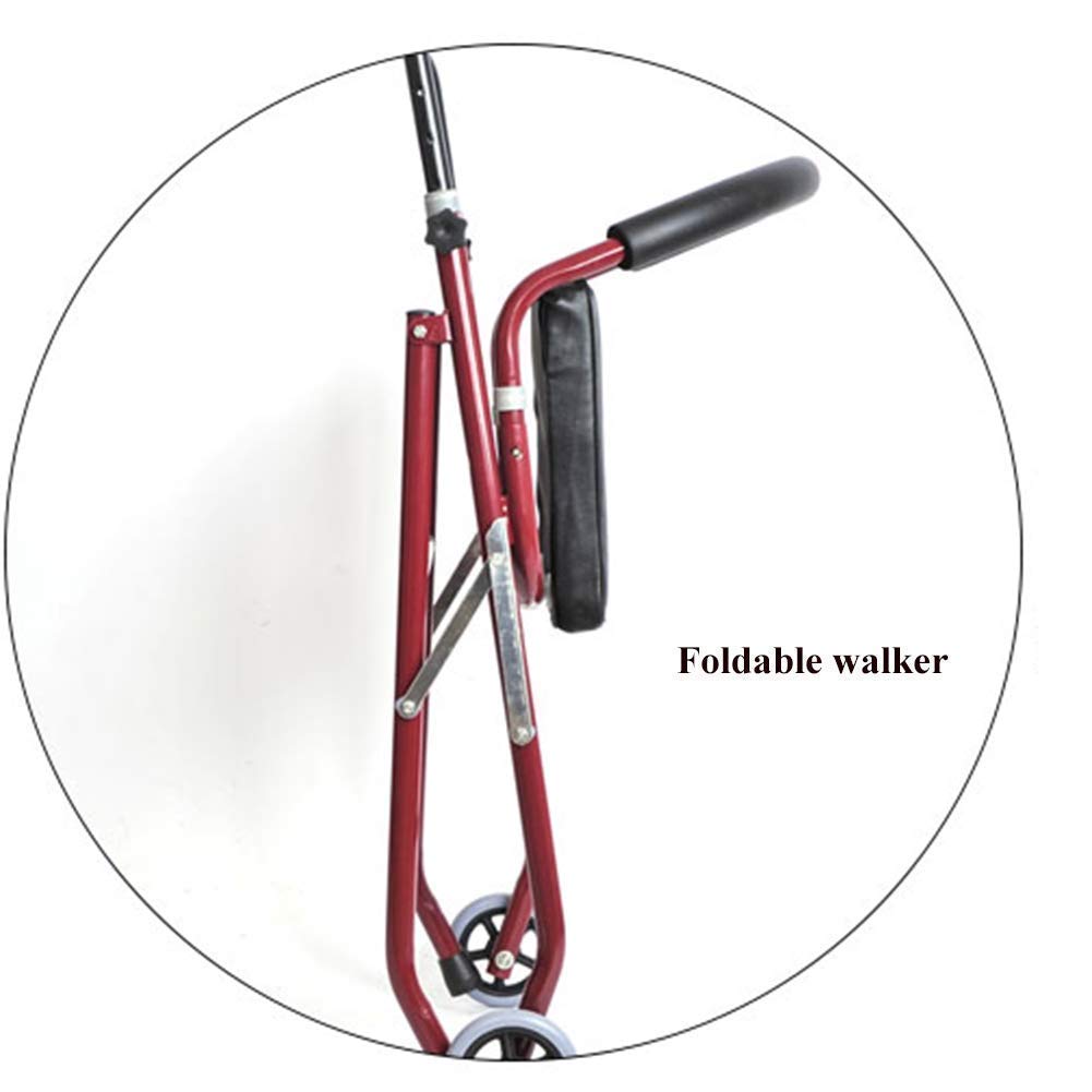 Foldable Four Wheeled Lightweight Walker with Armrest B34940