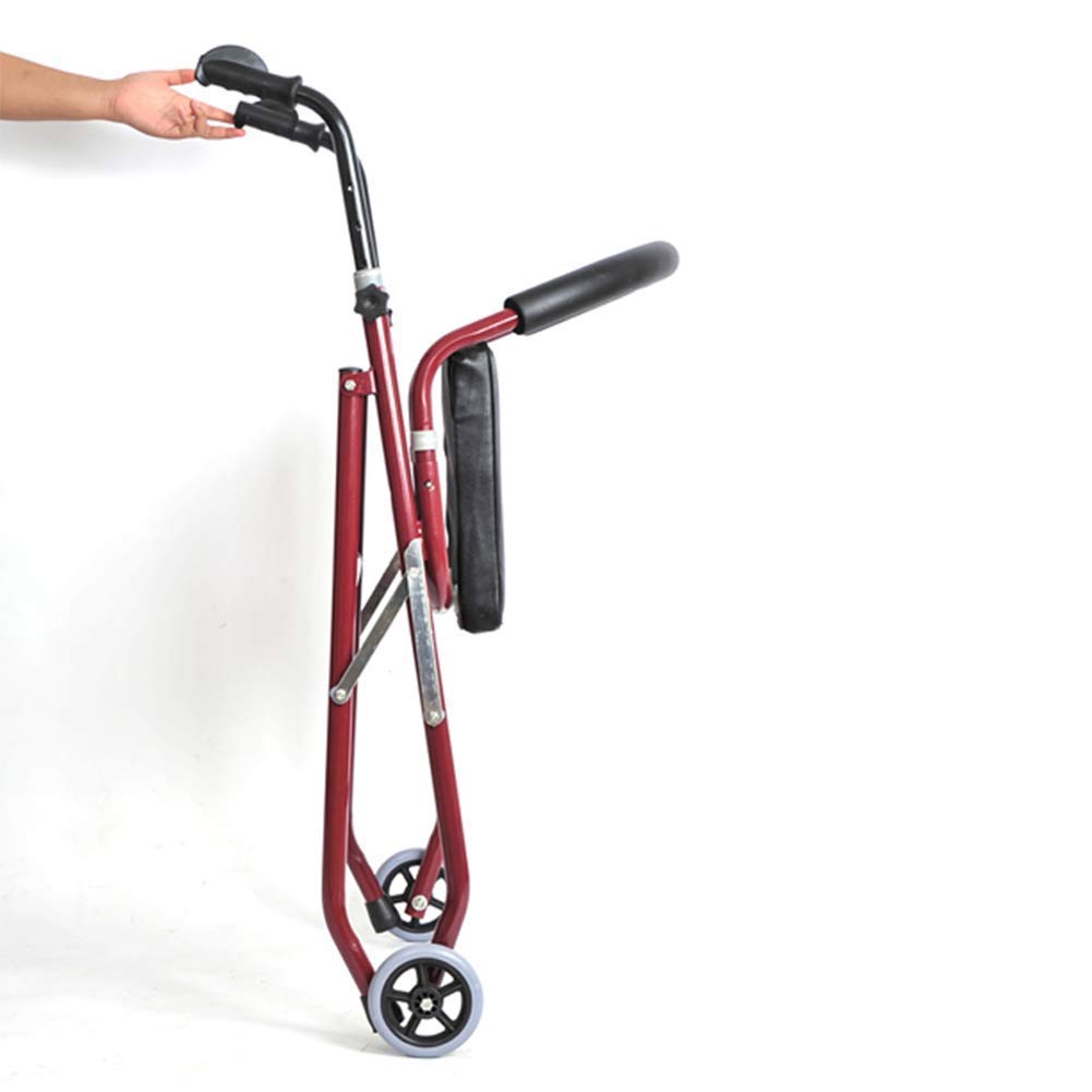 Foldable Four Wheeled Lightweight Walker with Armrest B34940