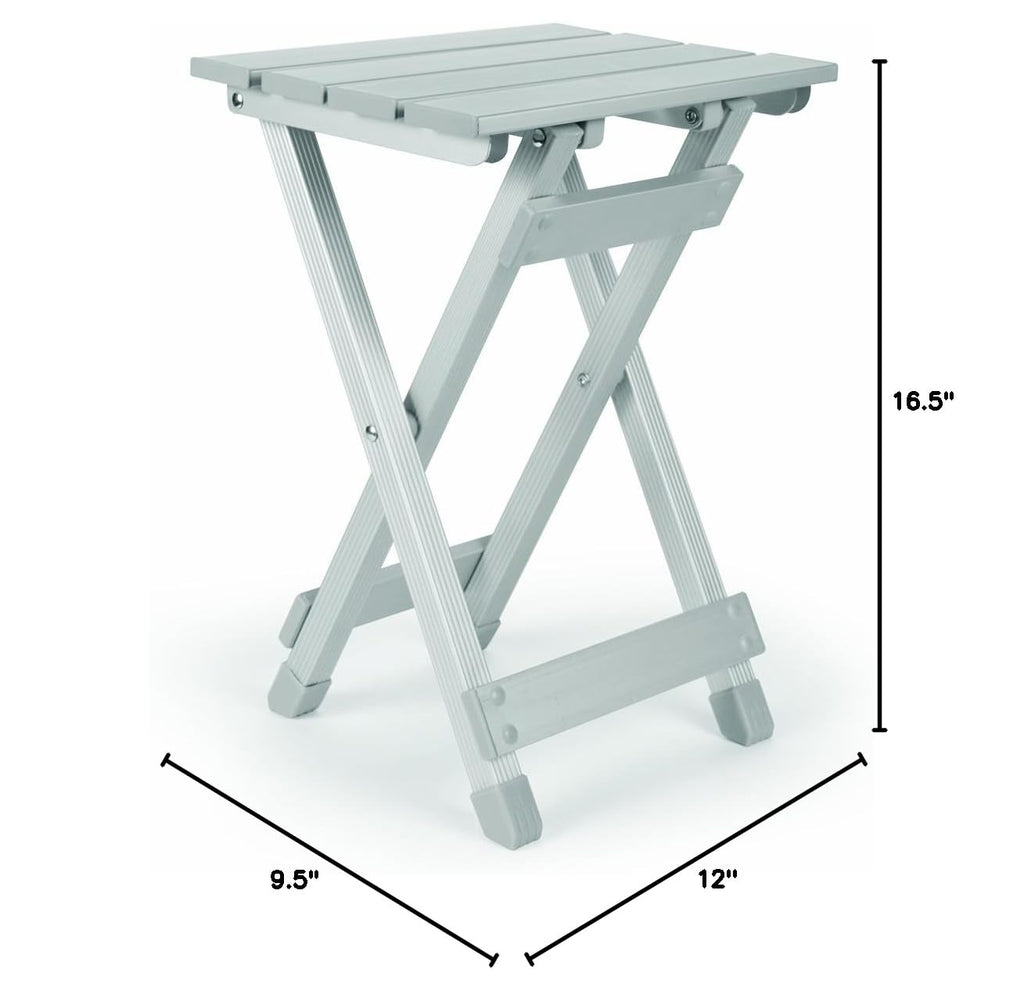 Aluminum Fold-Away Outdoor Side Table W38913