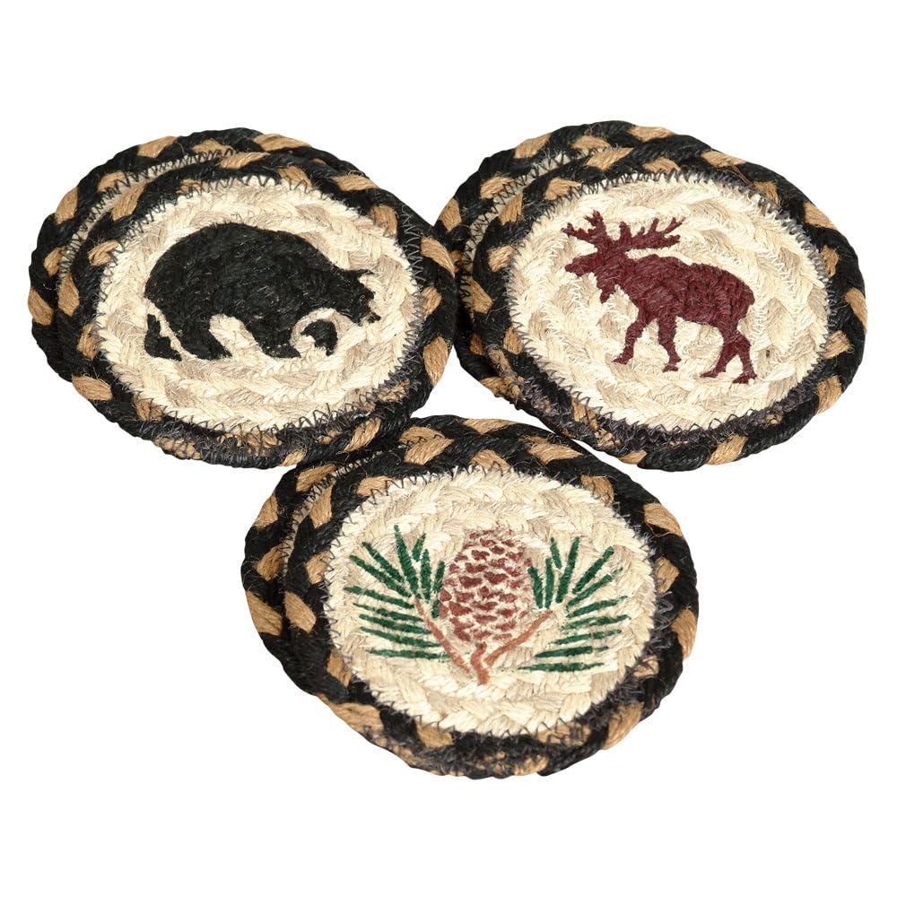 Set of 6 Rustic Jute Coasters U907