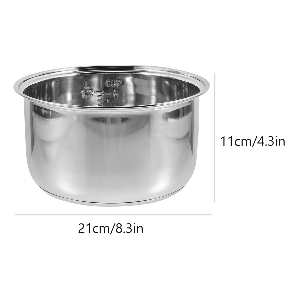 3L Stainless Steel Non Stick Rice Cooker Inner Pot S593854