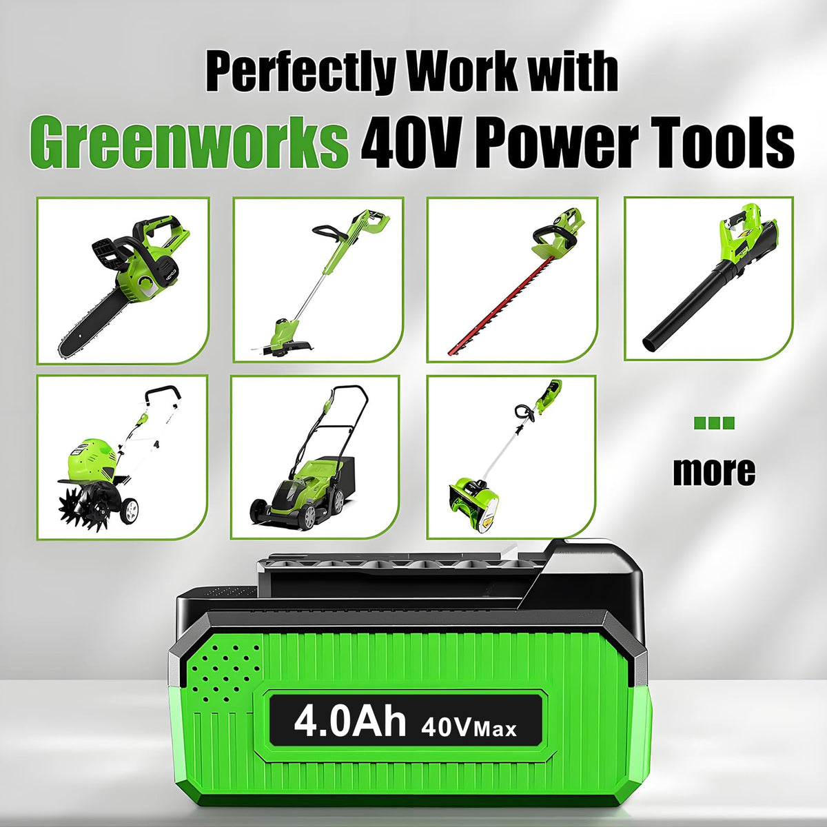 40V 4.0Ah Replacement Battery I9643