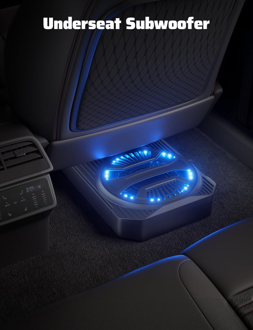 10" 2000W Underseat Car Subwoofer with RGB Lights Z489