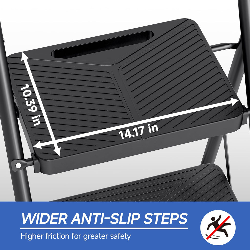 2 Step Ladder with Anti-Slip Pedals F674