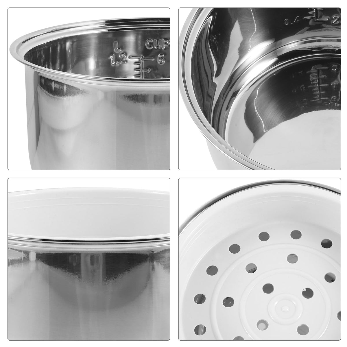 3L Stainless Steel Non Stick Rice Cooker Inner Pot S593854