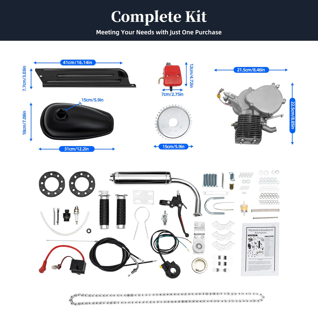 100CC 2 Stroke Bicycle Engine Kit with 36-Tooth Sprocket R97818