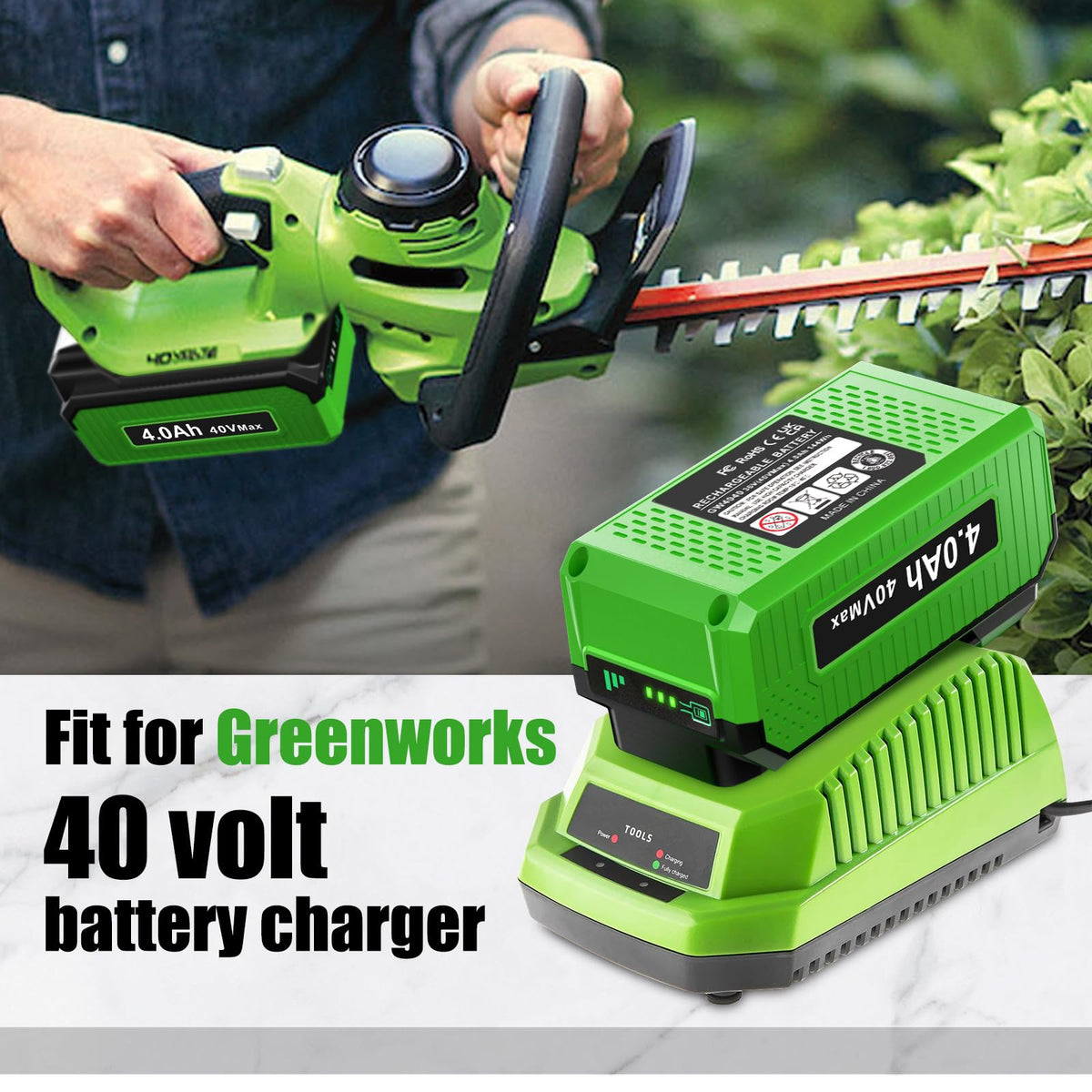 40V 4.0Ah Replacement Battery I9643