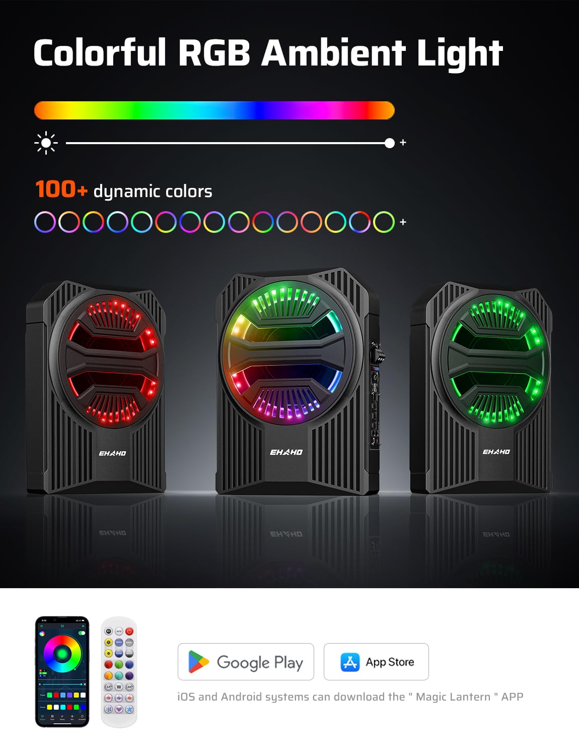 10" 2000W Underseat Car Subwoofer with RGB Lights Z489