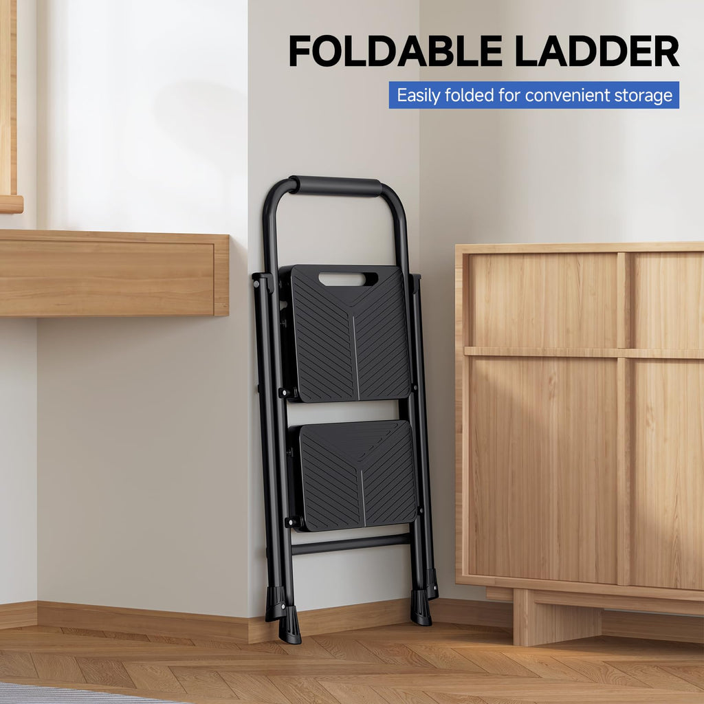 2 Step Ladder with Anti-Slip Pedals F674