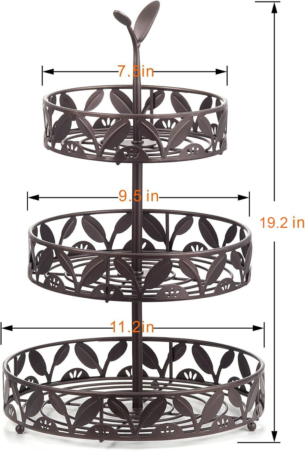 3 Tier Detachable Fruit Basket Stand S4000