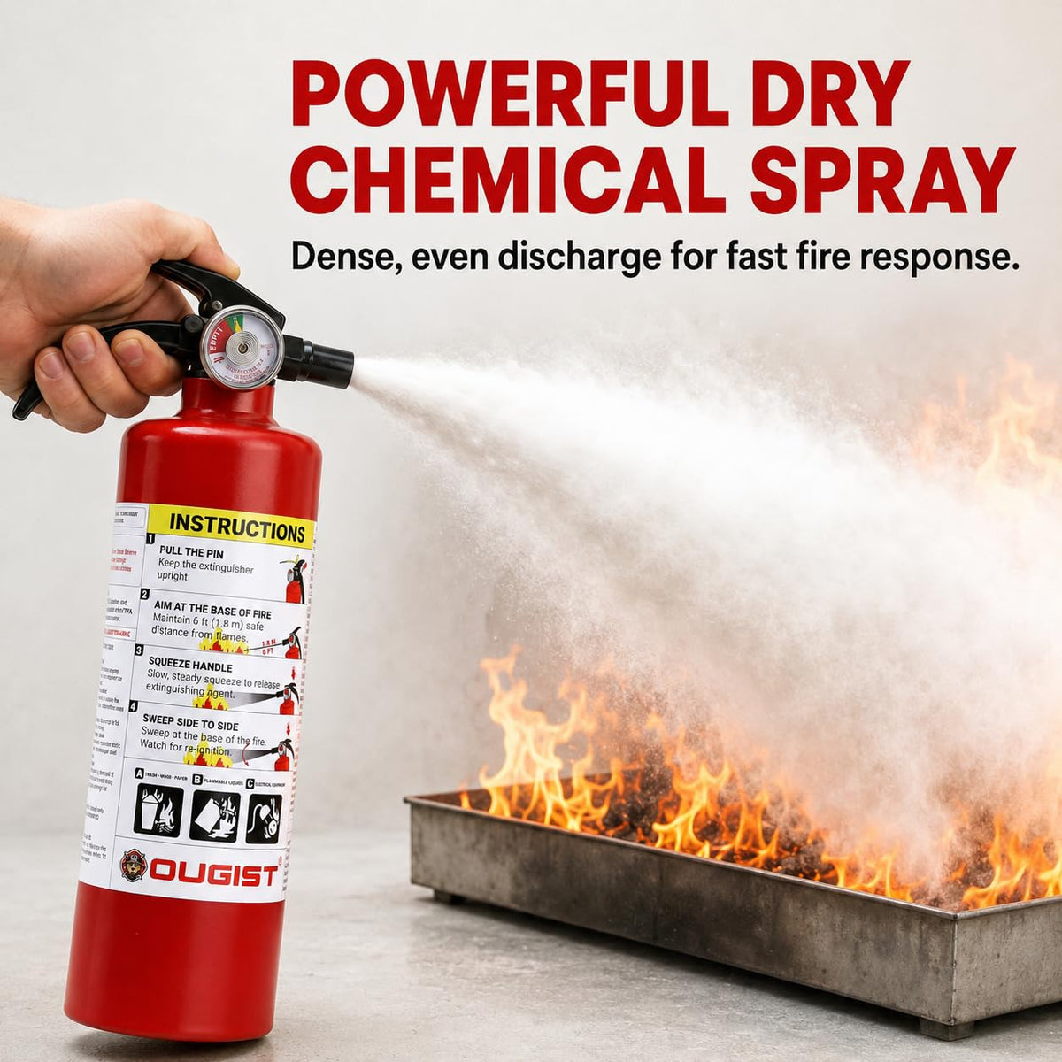 2.5 lb Dry Chemical ABC Fire Extinguisher, 2 Pack C54700