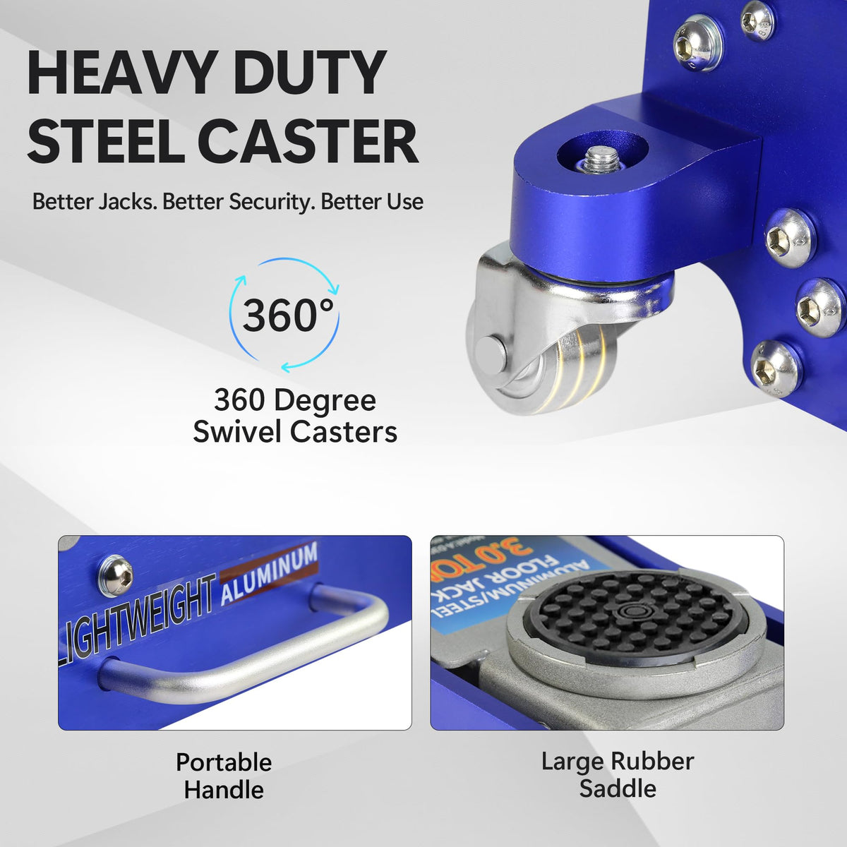 3 Ton Low Profile Aluminum and Steel Floor Jack G496