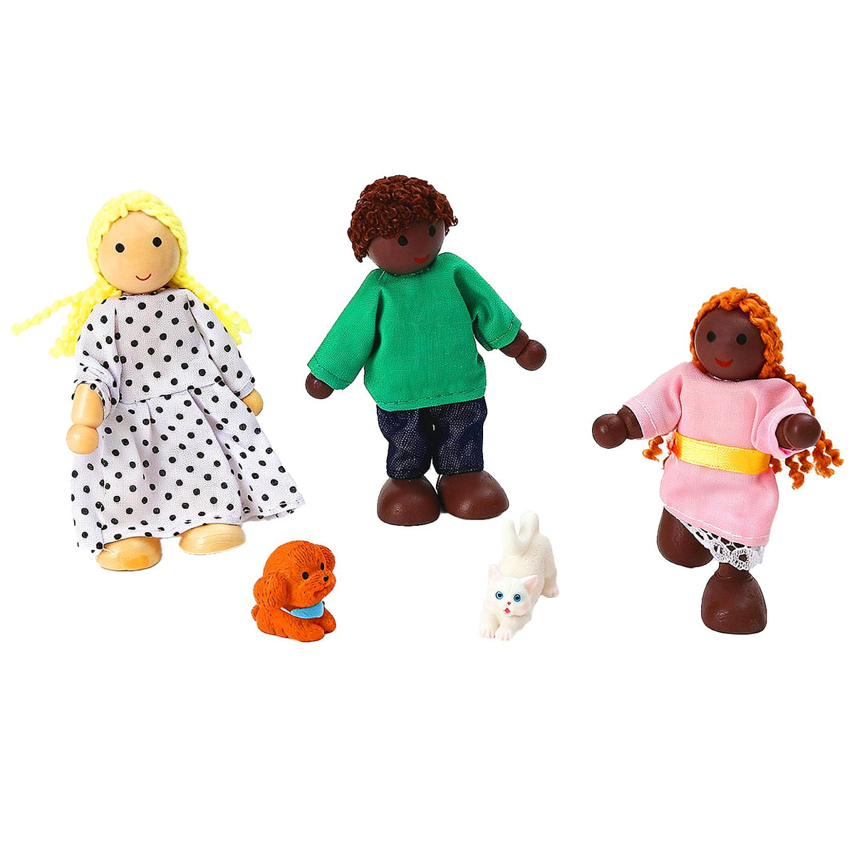 7 Pieces Wooden Dollhouse Family Set Z467633