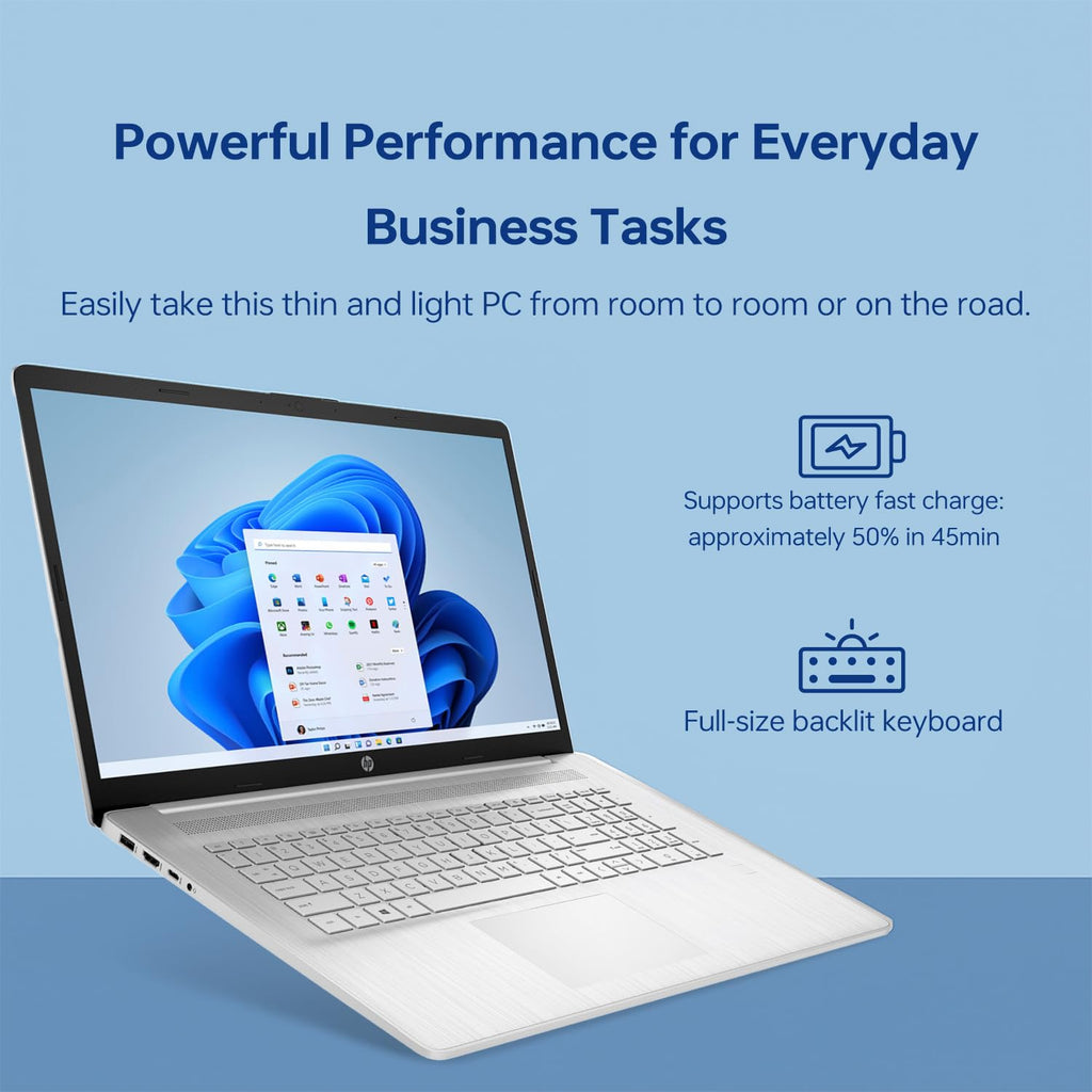17.3" HD+ Touchscreen Laptop, Intel Core i7, 32GB RAM, 1TB SSD, Silver P875527