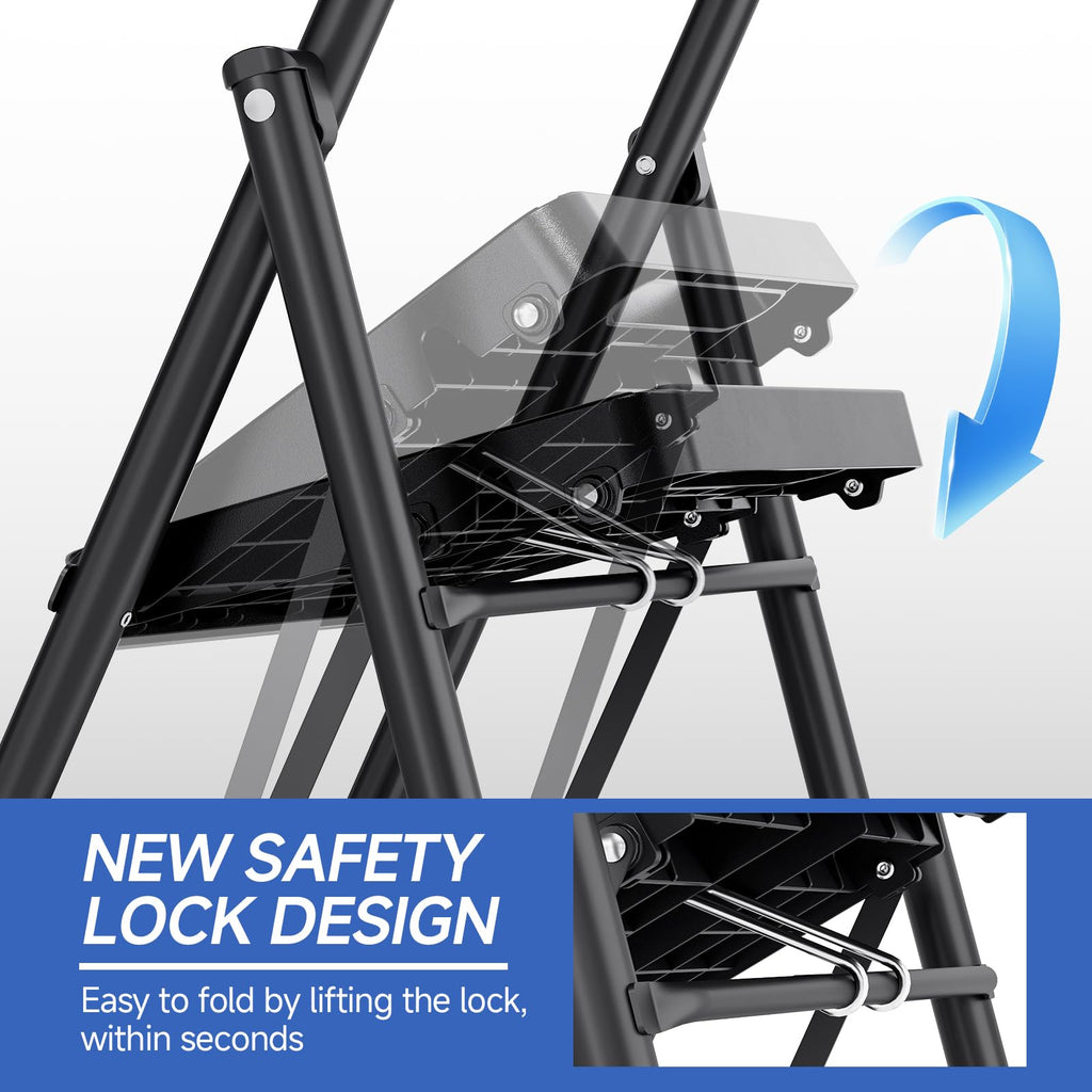 2 Step Ladder with Anti-Slip Pedals F674