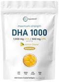 1000mg Omega 3 Fish Oil DHA EPA 200 Softgels W246722