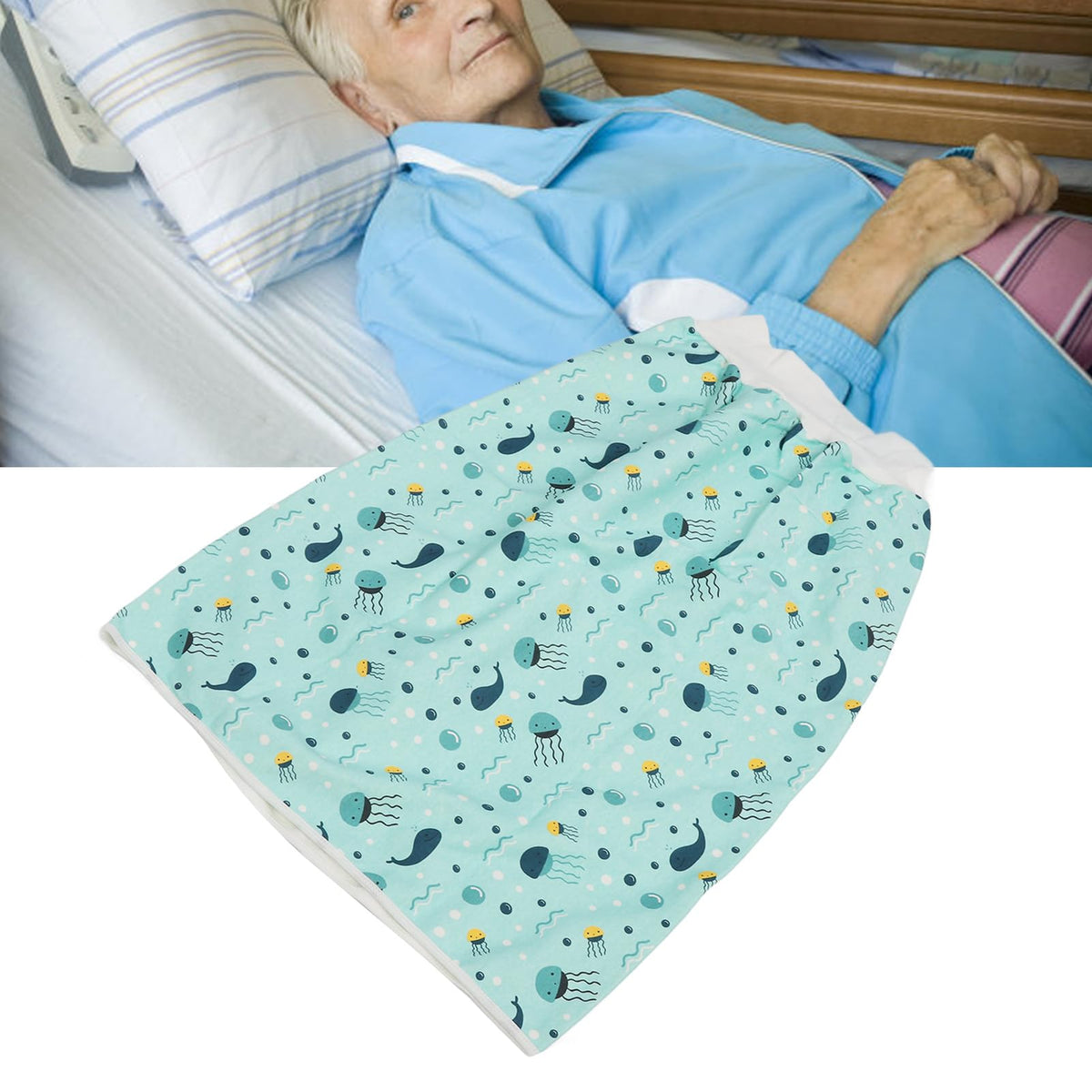 Washable Cotton Reusable Incontinence Bed Pad XL T767148