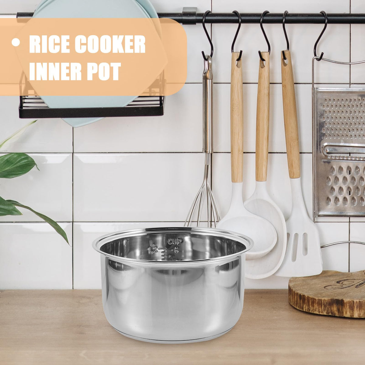 3L Stainless Steel Non Stick Rice Cooker Inner Pot S593854