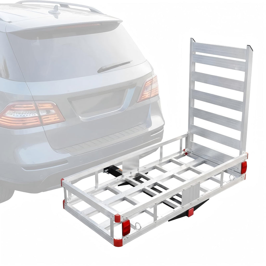 700 lbs Hitch Cargo Carrier with Folding Ramp E516