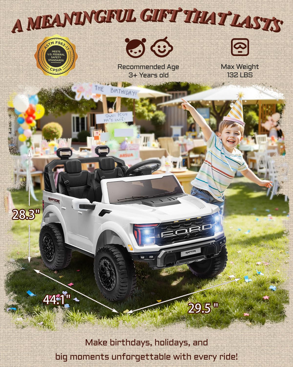 24V 2 Seater Kids Ride On Truck with Remote Control I1696