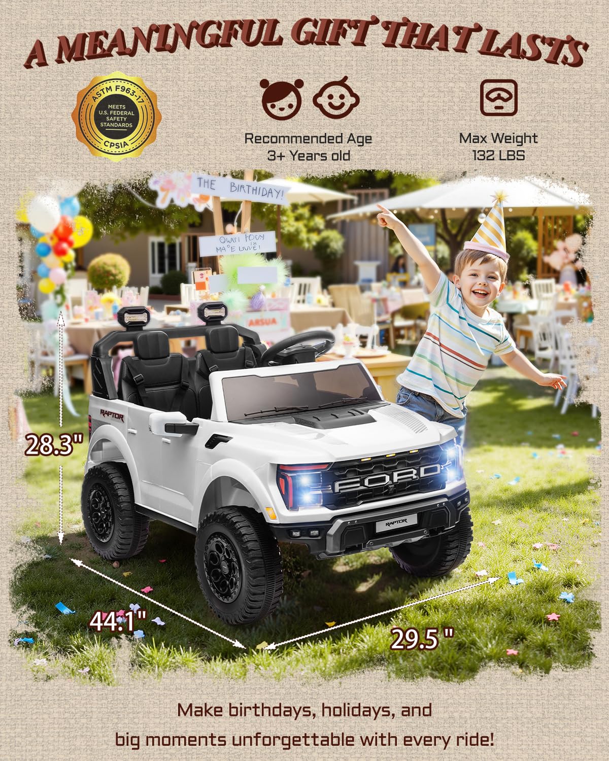 24V 2 Seater Kids Ride On Truck with Remote Control I1696