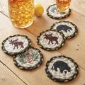 Set of 6 Rustic Jute Coasters U907