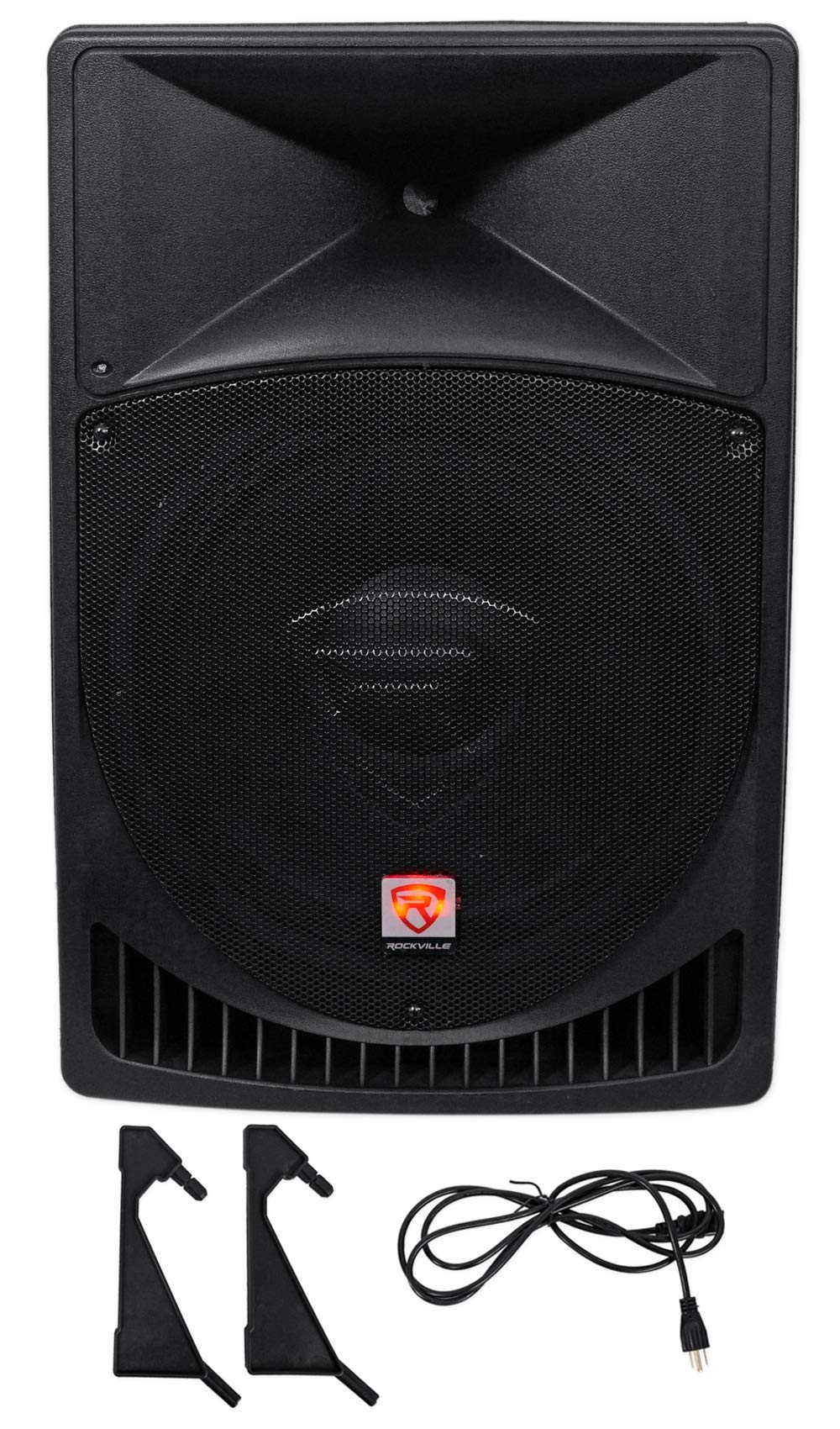 15" 1000W PA Speaker 2-Pack with Mics E21656