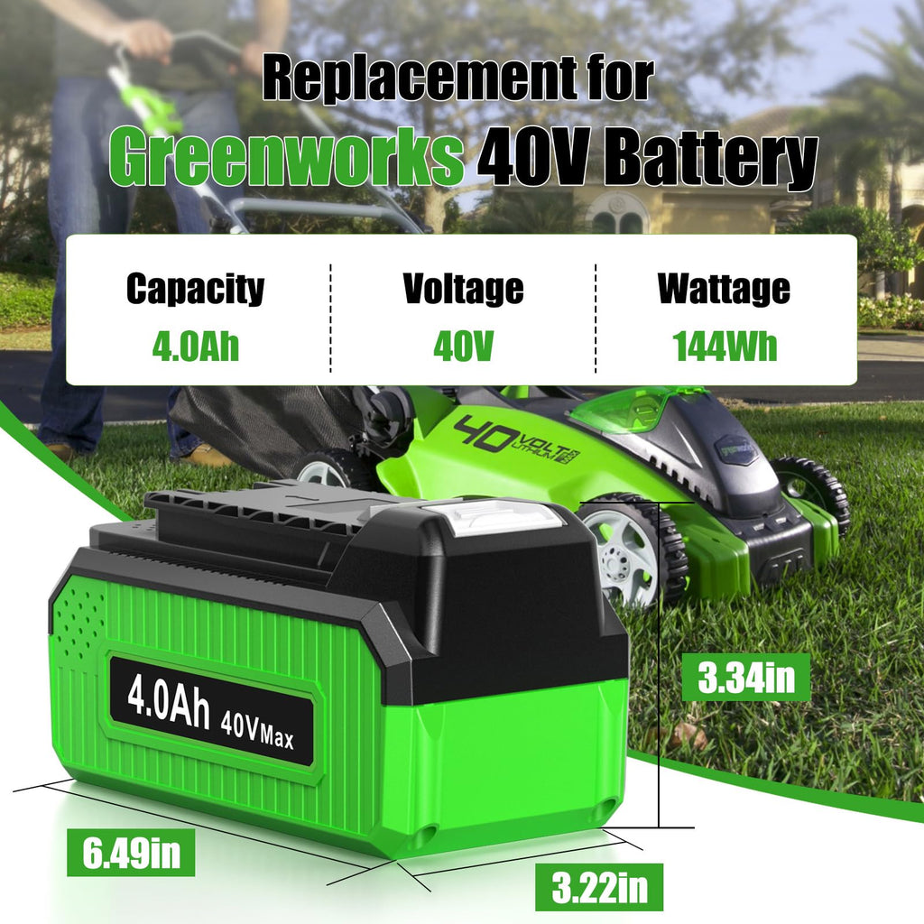 40V 4.0Ah Replacement Battery I9643