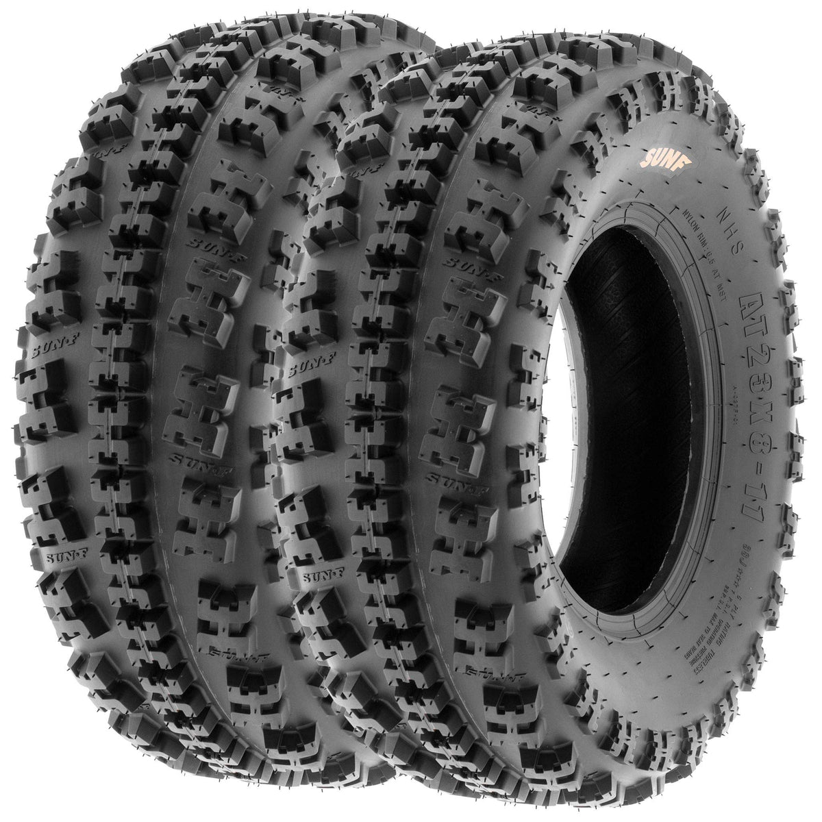 19x7-8 ATV UTV Knobby Sport Tires Set of 2 I915