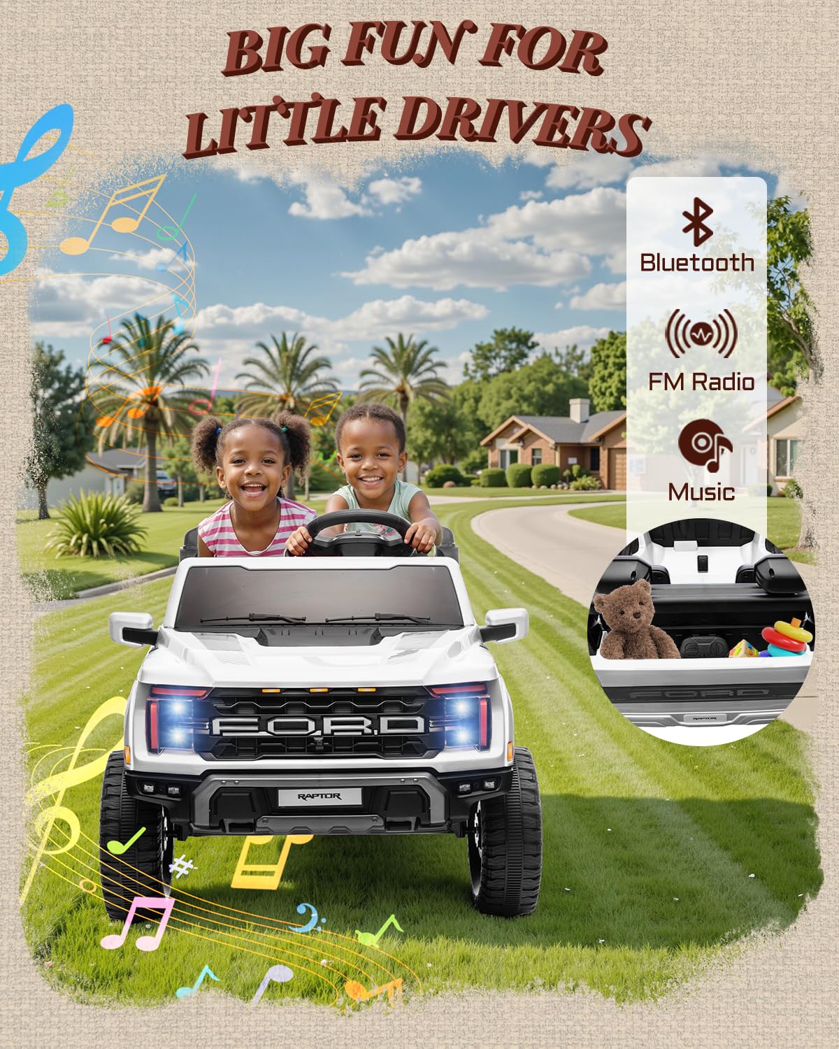24V 2 Seater Kids Ride On Truck with Remote Control I1696