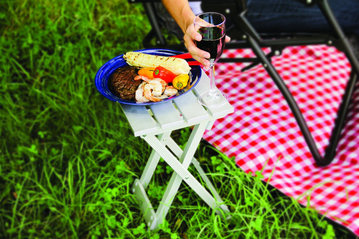 Aluminum Fold-Away Outdoor Side Table W38913