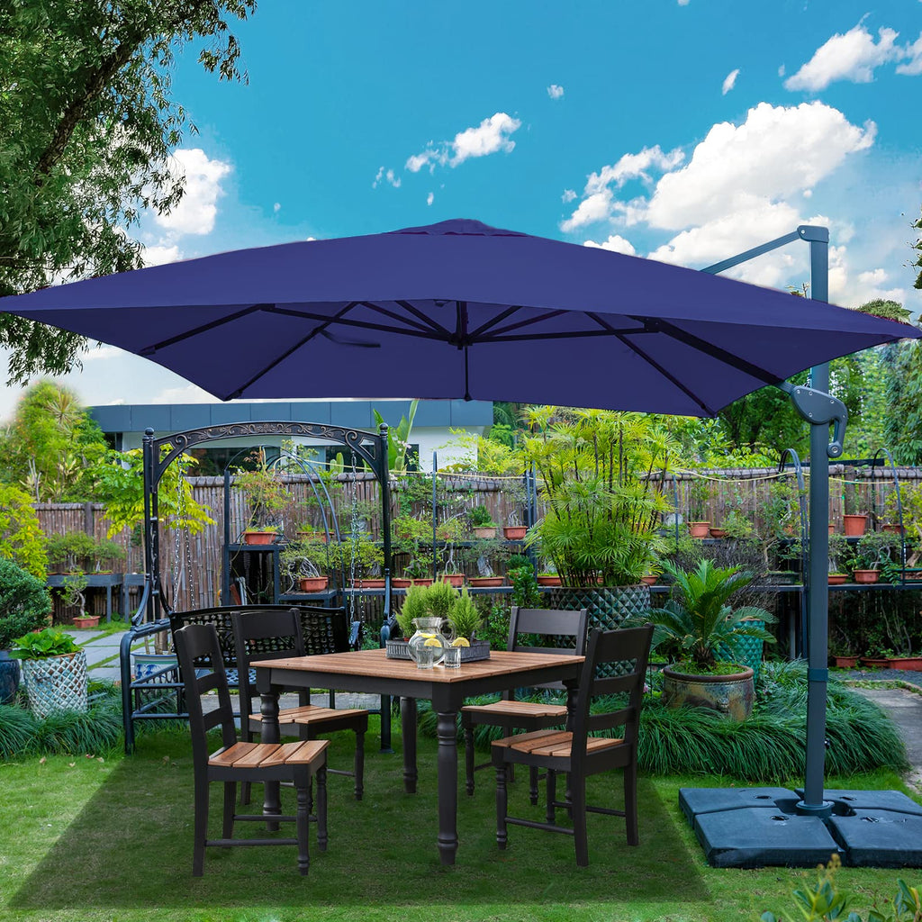 10x13Ft Rectangular Offset Patio Umbrella V5435